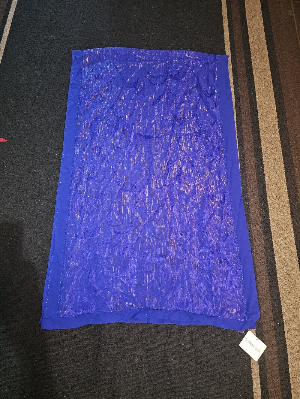 Women’s Lightweight Teal & Blue Scarves / Hijabs - Picture 6 of 15